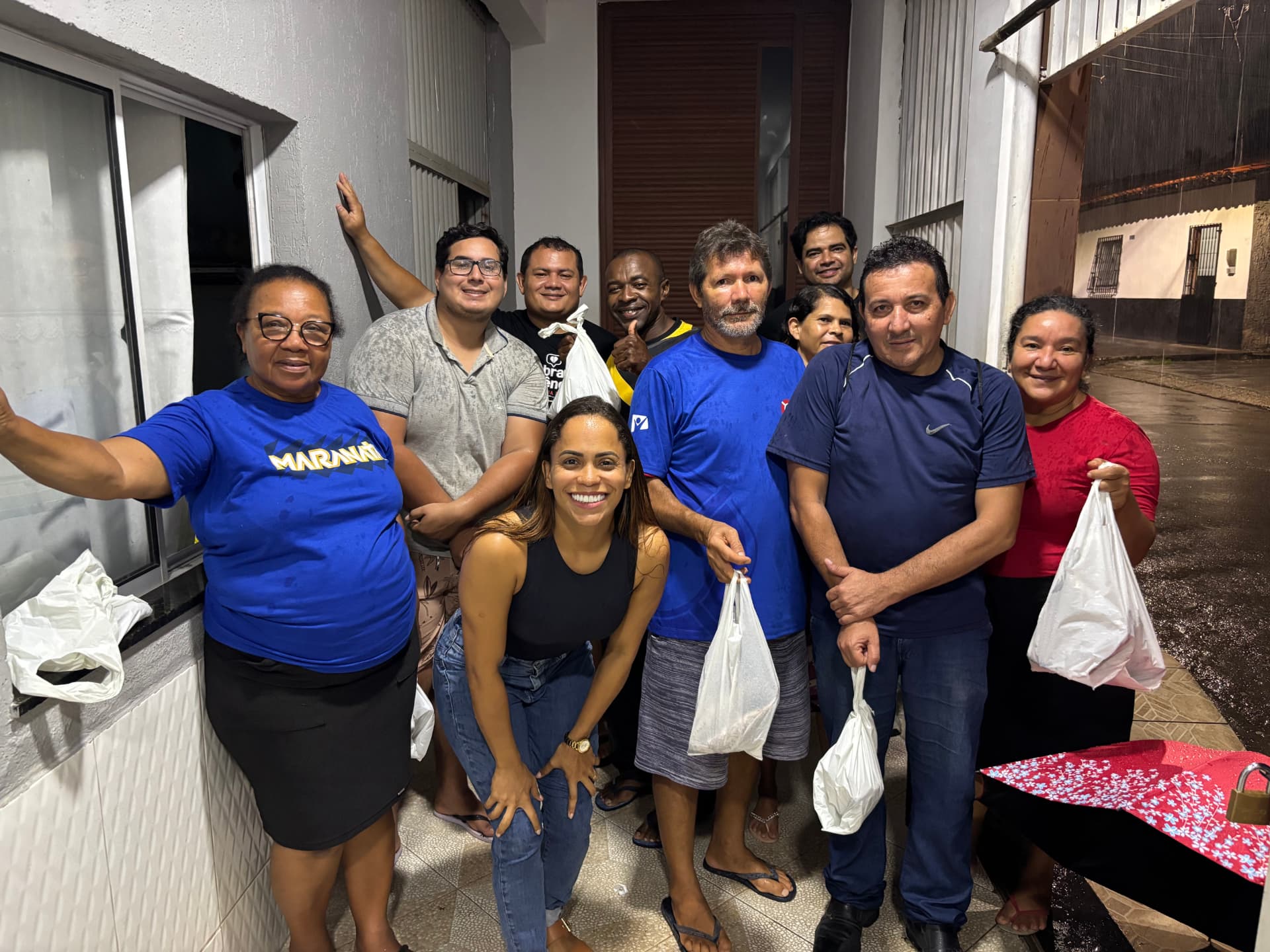 Denise Fonseca em ação comunitária