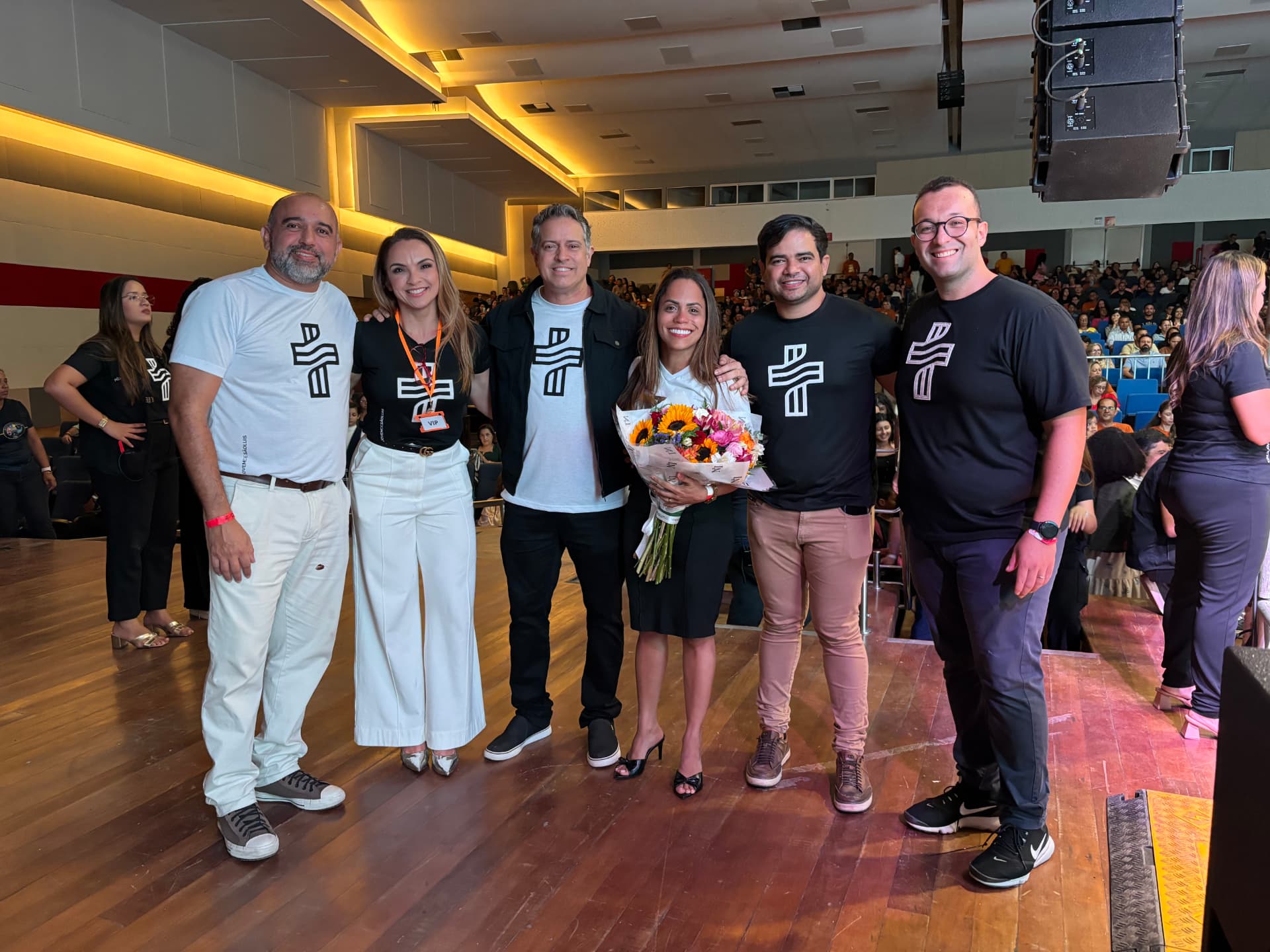 Denise Fonseca em ação comunitária